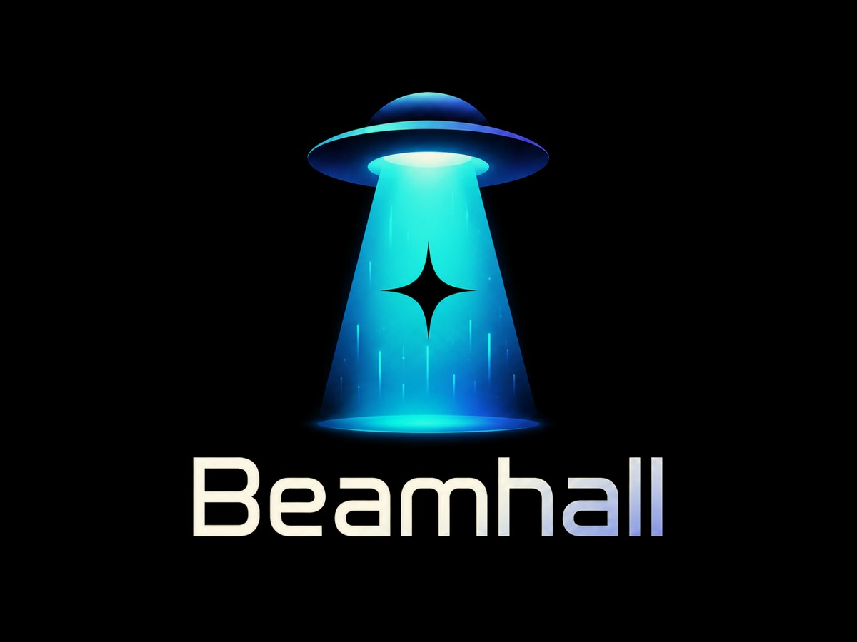 The Beamhall logo — a glowing flying saucer beaming down its signature star, above the Beamhall wordmark.