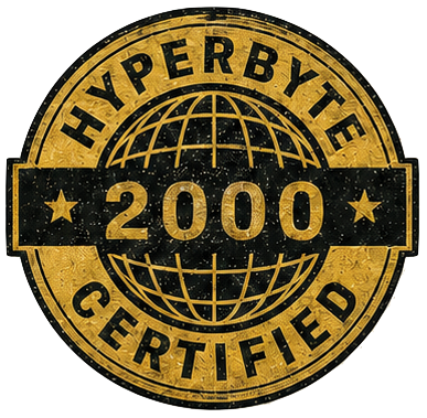 HyperByte 2000 certified seal