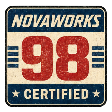 Novaworks 98 certified seal