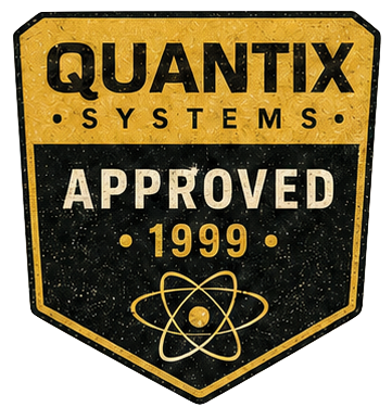 Quantix Systems approved 1999 seal
